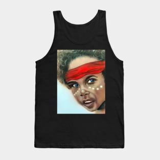 Australian indigenous child Red bandanna Tank Top